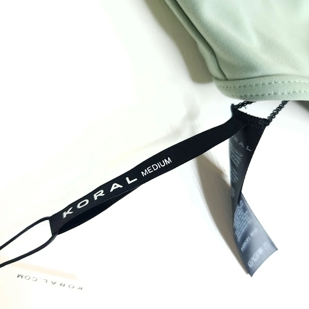 Koral racer back open band sports bra size Medium